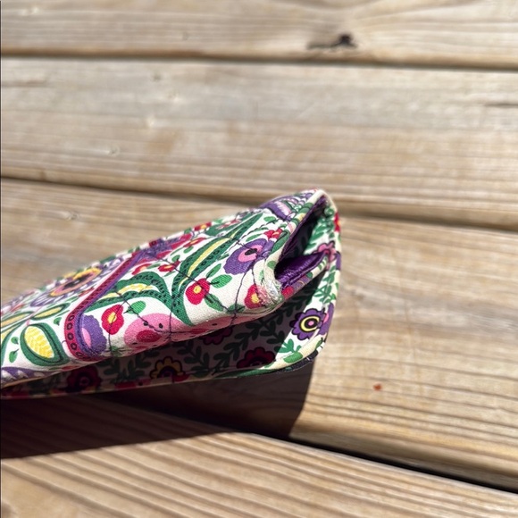 Vera Bradley Pink and Purple Quilted Wallet with Paisley Design - Picture 6 of 11